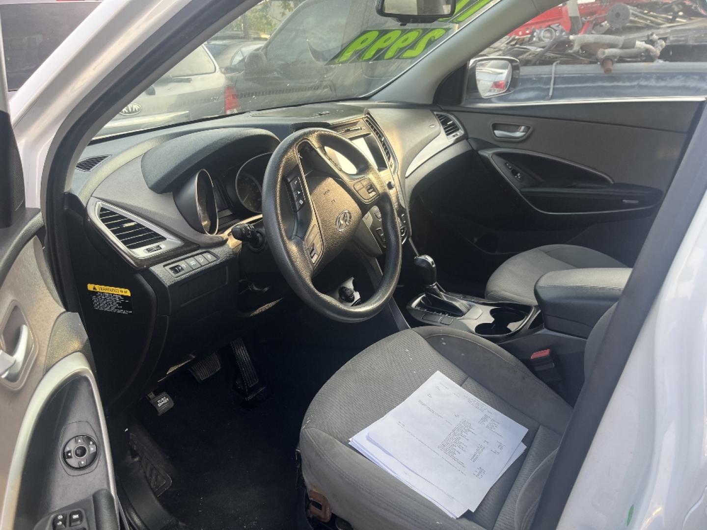 2017 WHITE HYUNDAI SANTA FE Sport 2.4 FWD (5NMZU3LB0HH) with an 2.4L L4 DOHC 16V engine, AUTOMATIC transmission, located at 2303 West Mt. Houston, Houston, 77038, (281) 507-3956, 29.771597, -95.339569 - Photo#2