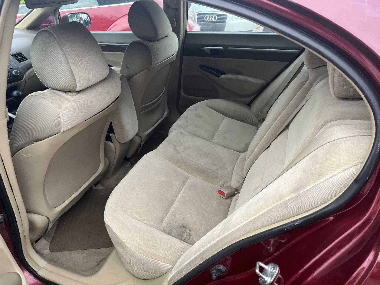 2007 RED HONDA CIVIC EX Sedan AT (1HGFA16837L) with an 1.8L L4 SOHC 16V engine, AUTOMATIC transmission, located at 2303 West Mt. Houston, Houston, 77038, (281) 507-3956, 29.771597, -95.339569- Photo#3