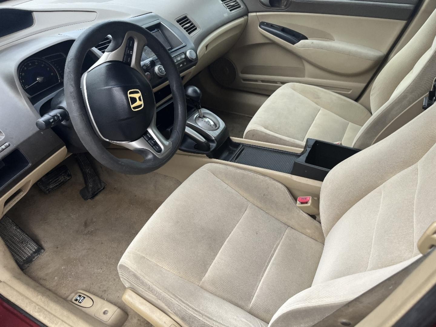 2007 RED HONDA CIVIC EX Sedan AT (1HGFA16837L) with an 1.8L L4 SOHC 16V engine, AUTOMATIC transmission, located at 2303 West Mt. Houston, Houston, 77038, (281) 507-3956, 29.771597, -95.339569- Photo#4