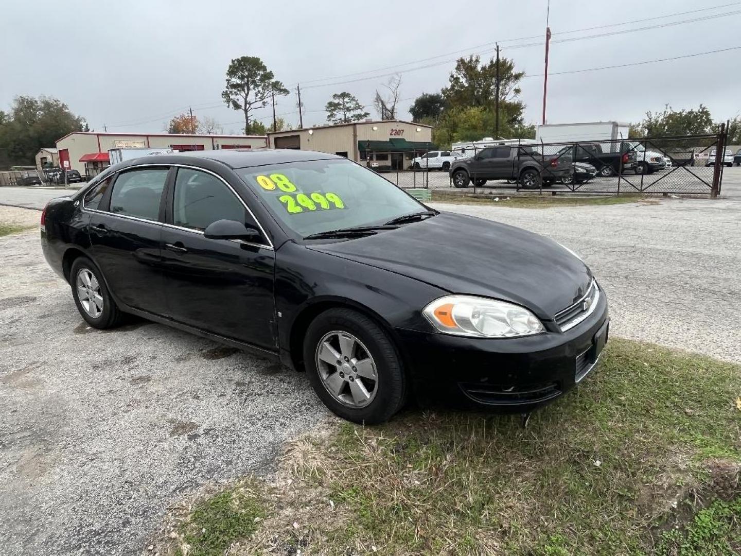 2008 BLACK CHEVROLET IMPALA LS (2G1WB58K681) with an 3.5L V6 OHV 16V FFV engine, AUTOMATIC transmission, located at 2303 West Mt. Houston, Houston, 77038, (281) 507-3956, 29.771597, -95.339569 - Photo#0