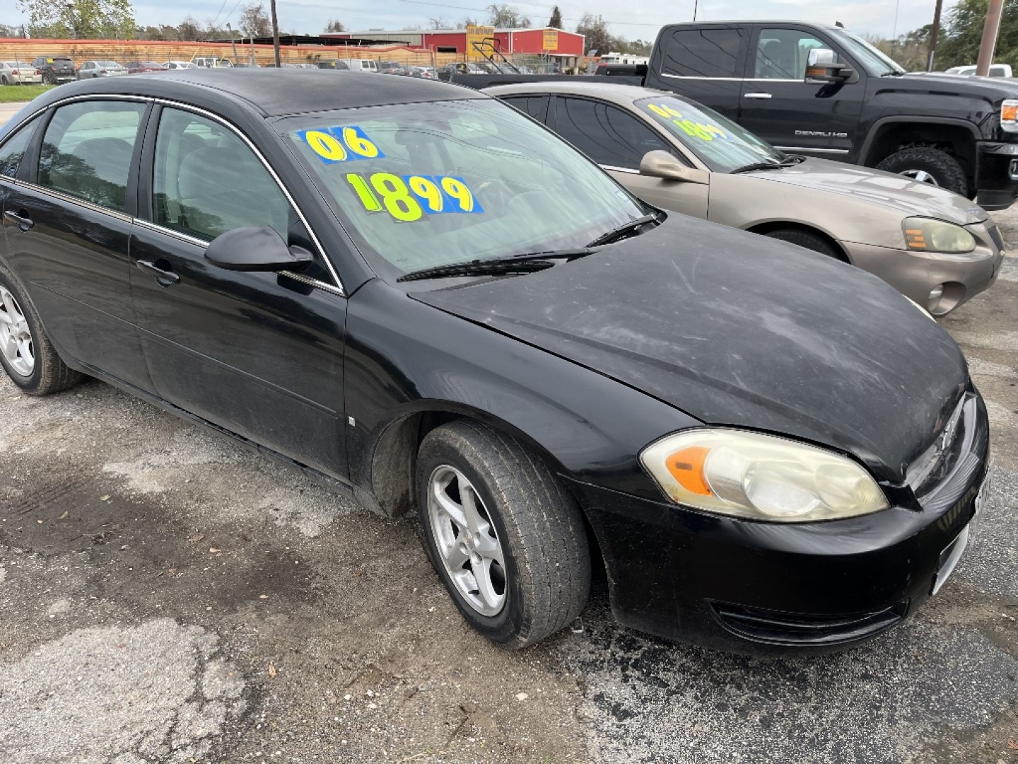 2006 BLACK CHEVROLET IMPALA LS (2G1WB55K069) with an 3.5L V6 OHV 16V FFV engine, AUTOMATIC transmission, located at 2303 West Mt. Houston, Houston, 77038, (281) 507-3956, 29.771597, -95.339569- Photo#0