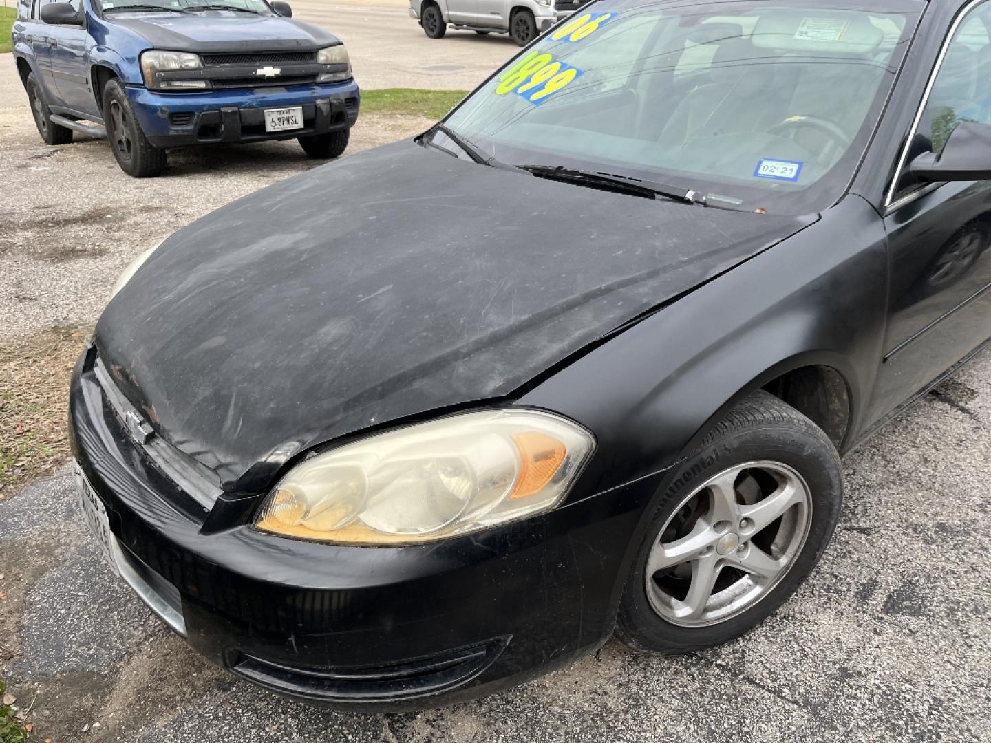 2006 BLACK CHEVROLET IMPALA LS (2G1WB55K069) with an 3.5L V6 OHV 16V FFV engine, AUTOMATIC transmission, located at 2303 West Mt. Houston, Houston, 77038, (281) 507-3956, 29.771597, -95.339569- Photo#1