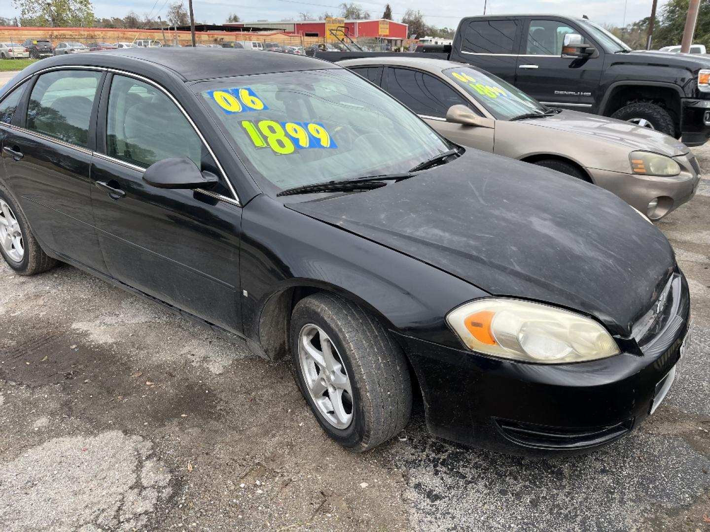 2006 BLACK CHEVROLET IMPALA LS (2G1WB55K069) with an 3.5L V6 OHV 16V FFV engine, AUTOMATIC transmission, located at 2303 West Mt. Houston, Houston, 77038, (281) 507-3956, 29.771597, -95.339569- Photo#6