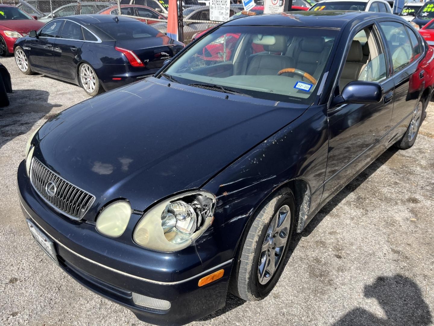 2001 BLUE LEXUS GS GS 430 (JT8BL69S510) with an 4.3L V8 DOHC 32V engine, AUTOMATIC transmission, located at 2303 West Mt. Houston, Houston, 77038, (281) 507-3956, 29.771597, -95.339569- Photo#2