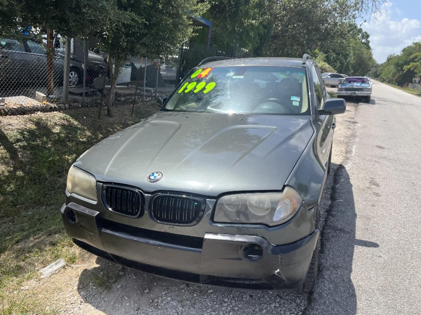 2004 GRAY BMW X3 2.5i (WBXPA73424W) with an 2.5L L6 DOHC 24V engine, AUTOMATIC transmission, located at 2303 West Mt. Houston, Houston, 77038, (281) 507-3956, 29.771597, -95.339569- Photo#1