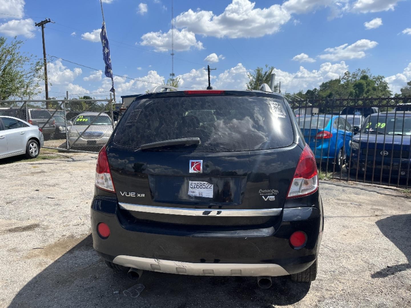 2008 BLACK SATURN VUE FWD V6 XR (3GSCL53788S) with an 3.6L V6 DOHC 24V engine, AUTOMATIC transmission, located at 2303 West Mt. Houston, Houston, 77038, (281) 507-3956, 29.771597, -95.339569- Photo#2