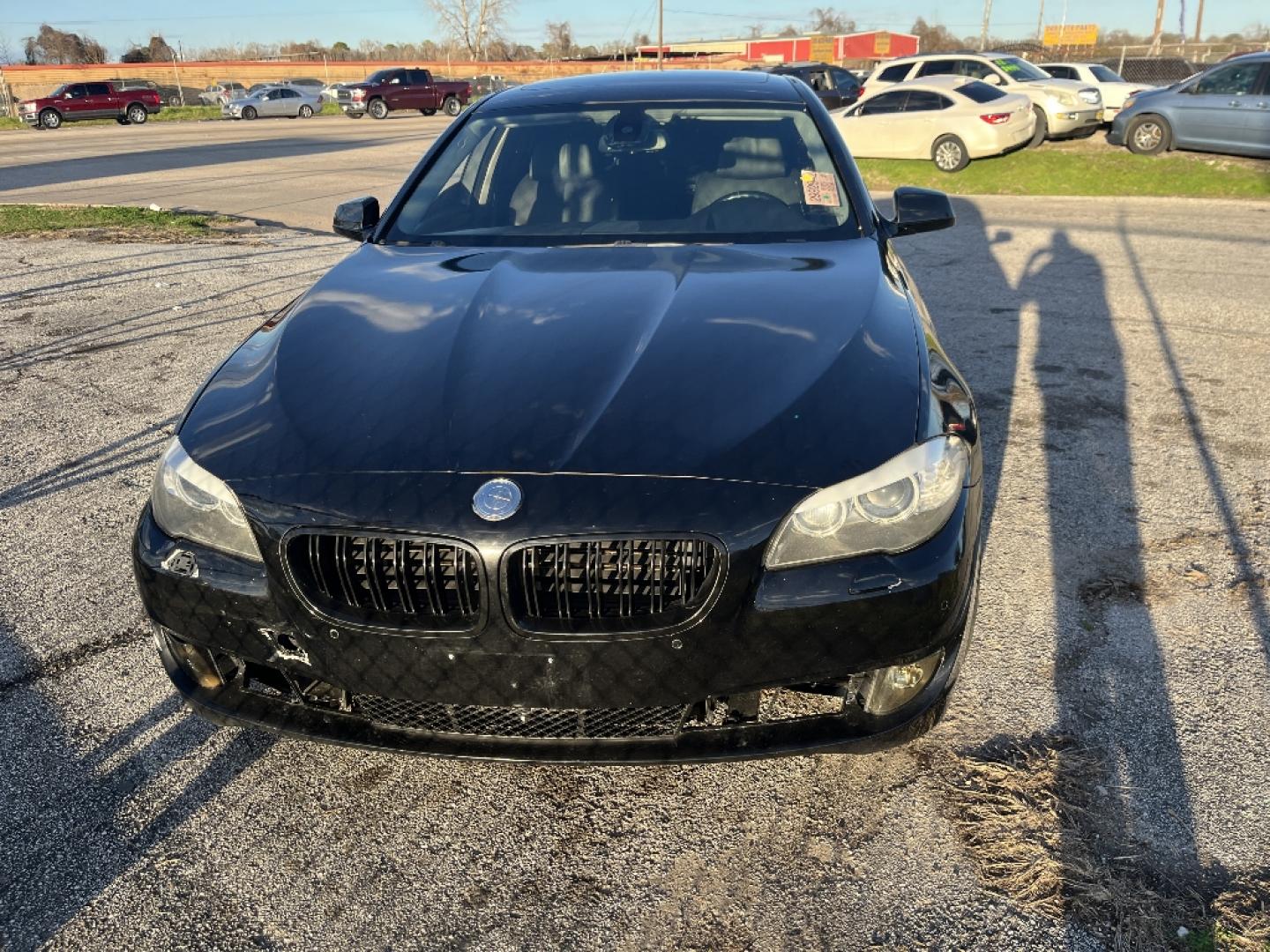 2011 BLACK BMW 5-SERIES 550i (WBAFR9C5XBC) with an 4.8L V8 DOHC 32V engine, AUTOMATIC transmission, located at 2303 West Mt. Houston, Houston, 77038, (281) 507-3956, 29.771597, -95.339569- Photo#0