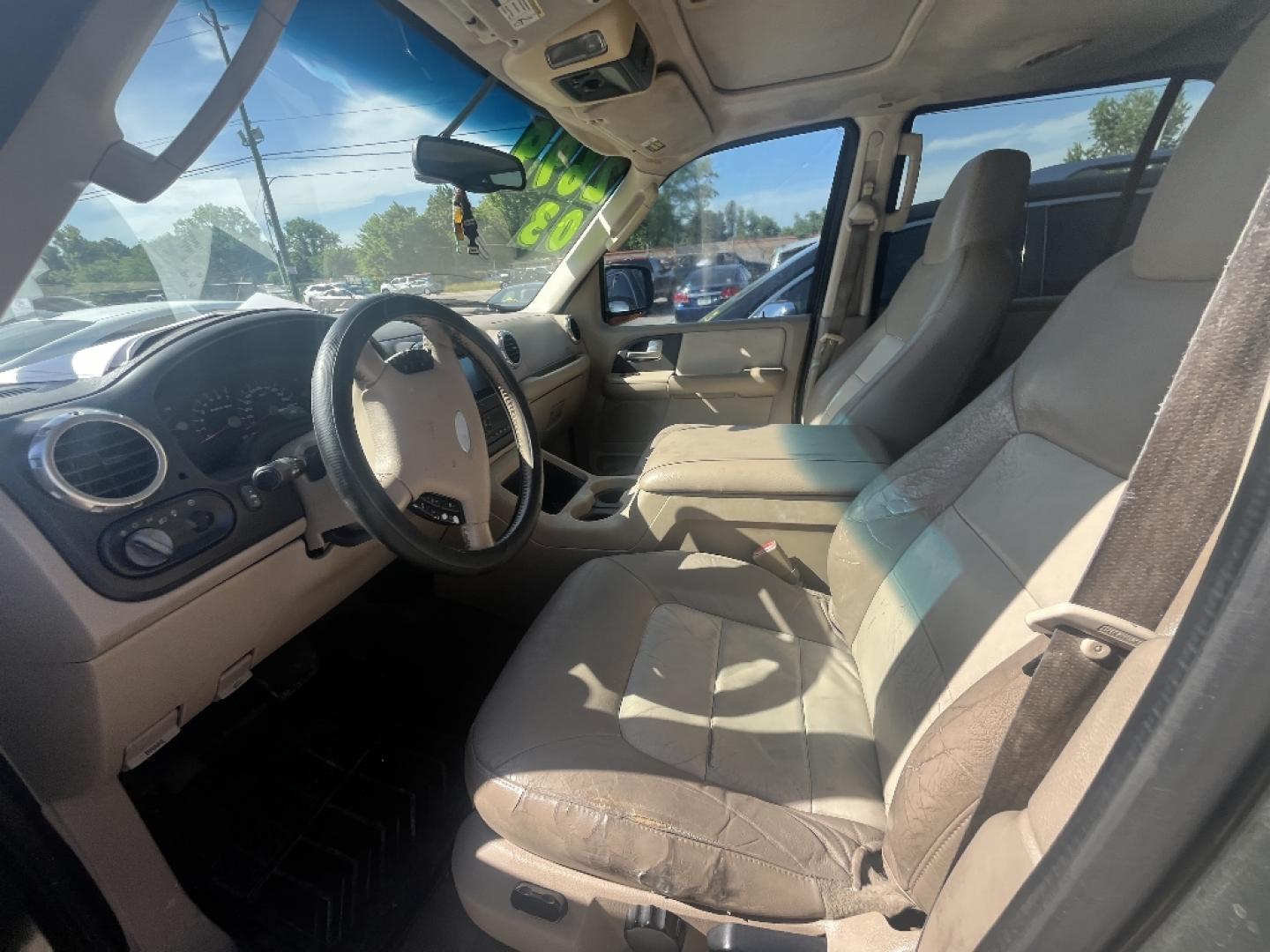 2003 GREEN FORD EXPEDITION Eddie Bauer 5.4L 2WD (1FMFU17L73L) with an 5.4L V8 SOHC 16V engine, AUTOMATIC transmission, located at 2303 West Mt. Houston, Houston, 77038, (281) 507-3956, 29.771597, -95.339569- Photo#5