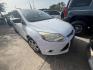 2013 WHITE FORD FOCUS S Sedan (1FADP3E27DL) with an 2.0L L4 DOHC 16V engine, AUTOMATIC transmission, located at 2303 West Mt. Houston, Houston, 77038, (281) 507-3956, 29.771597, -95.339569 - Photo#0