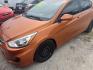 2015 ORANGE HYUNDAI ACCENT GS 5-Door 6A (KMHCT5AE1FU) with an 1.6L L4 DOHC 16V engine, AUTOMATIC transmission, located at 2303 West Mt. Houston, Houston, 77038, (281) 507-3956, 29.771597, -95.339569 - Photo#2