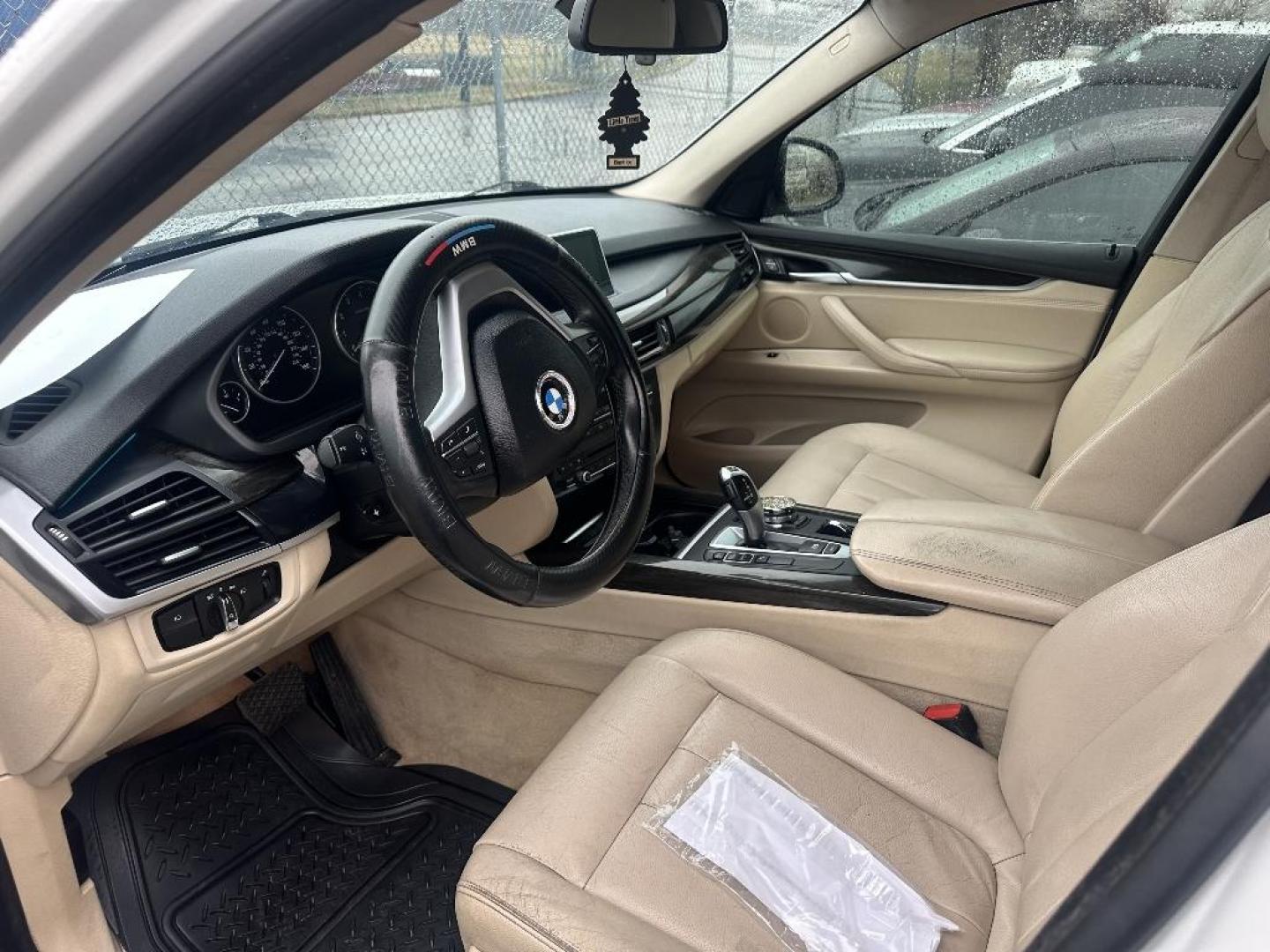 2014 WHITE BMW X5 sDrive35i (5UXKR2C59E0) with an 3.0L L6 DOHC 24V engine, AUTOMATIC transmission, located at 2303 West Mt. Houston, Houston, 77038, (281) 507-3956, 29.771597, -95.339569 - Photo#2