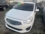 2019 WHITE MITSUBISHI MIRAGE G4 ES 5M (ML32F3FJ4KH) with an 1.2L L3 DOHC engine, AUTOMATIC transmission, located at 2303 West Mt. Houston, Houston, 77038, (281) 507-3956, 29.771597, -95.339569 - Photo#0