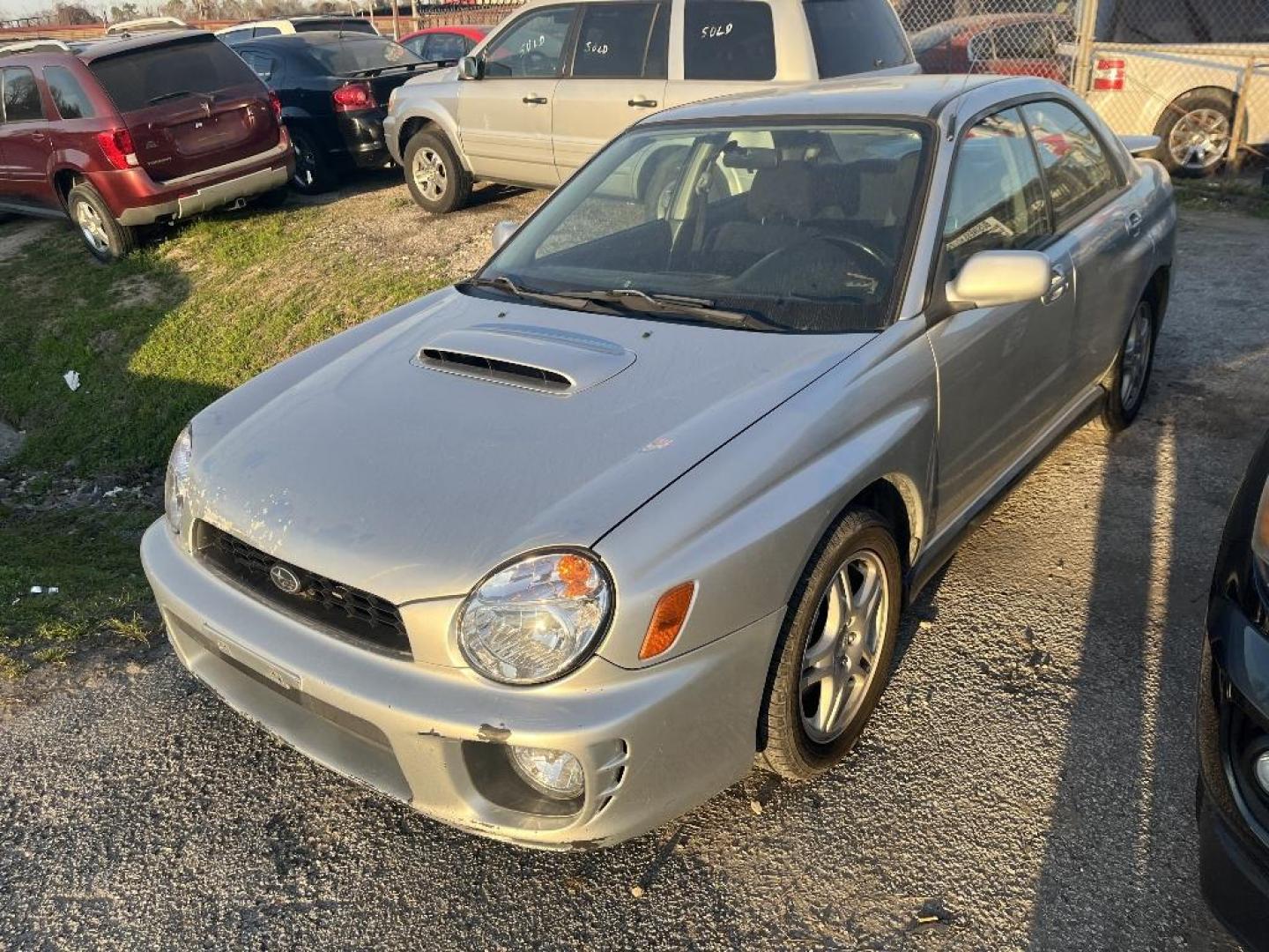 2003 GRAY SUBARU IMPREZA WRX (JF1GD29663G) with an 2.0L H4 DOHC 16V TURBO engine, MANUAL transmission, located at 2303 West Mt. Houston, Houston, 77038, (281) 507-3956, 29.771597, -95.339569 - Photo#1