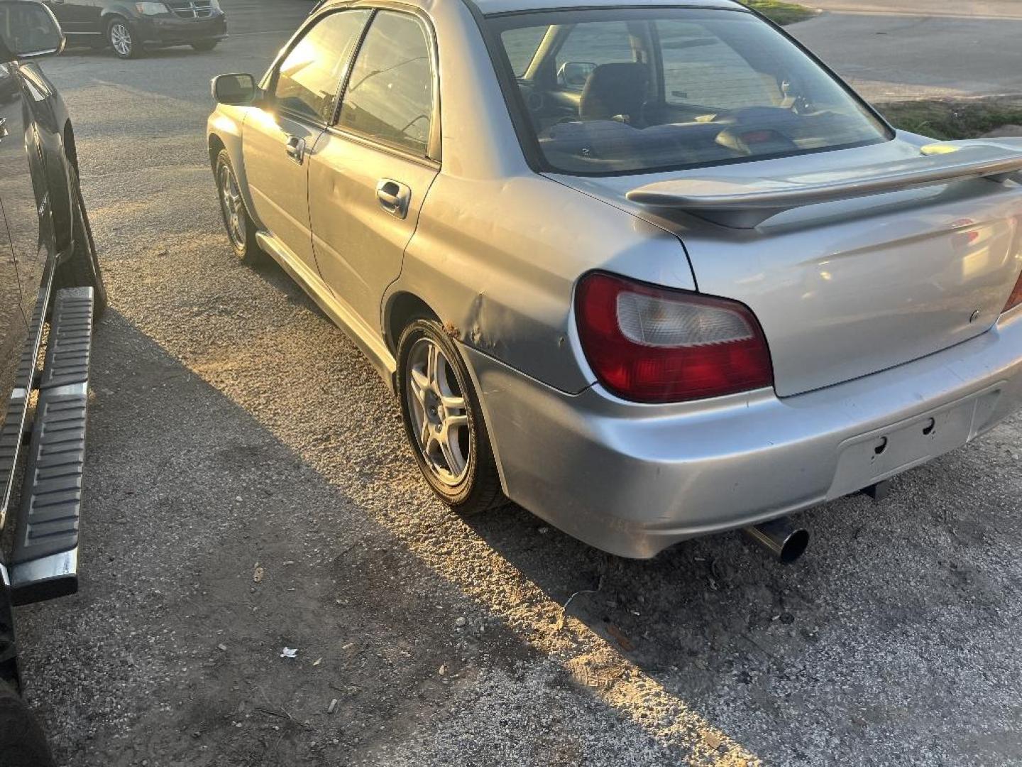 2003 GRAY SUBARU IMPREZA WRX (JF1GD29663G) with an 2.0L H4 DOHC 16V TURBO engine, MANUAL transmission, located at 2303 West Mt. Houston, Houston, 77038, (281) 507-3956, 29.771597, -95.339569 - Photo#2