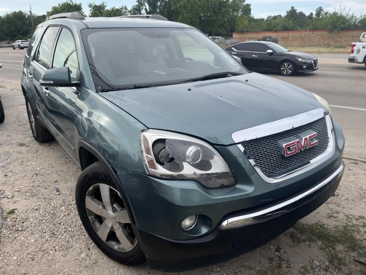 2010 BLUE GMC ACADIA SLT-1 FWD (1GKLRMED9AJ) with an 3.6L V6 DOHC 24V engine, AUTOMATIC transmission, located at 2303 West Mt. Houston, Houston, 77038, (281) 507-3956, 29.771597, -95.339569 - Photo#0
