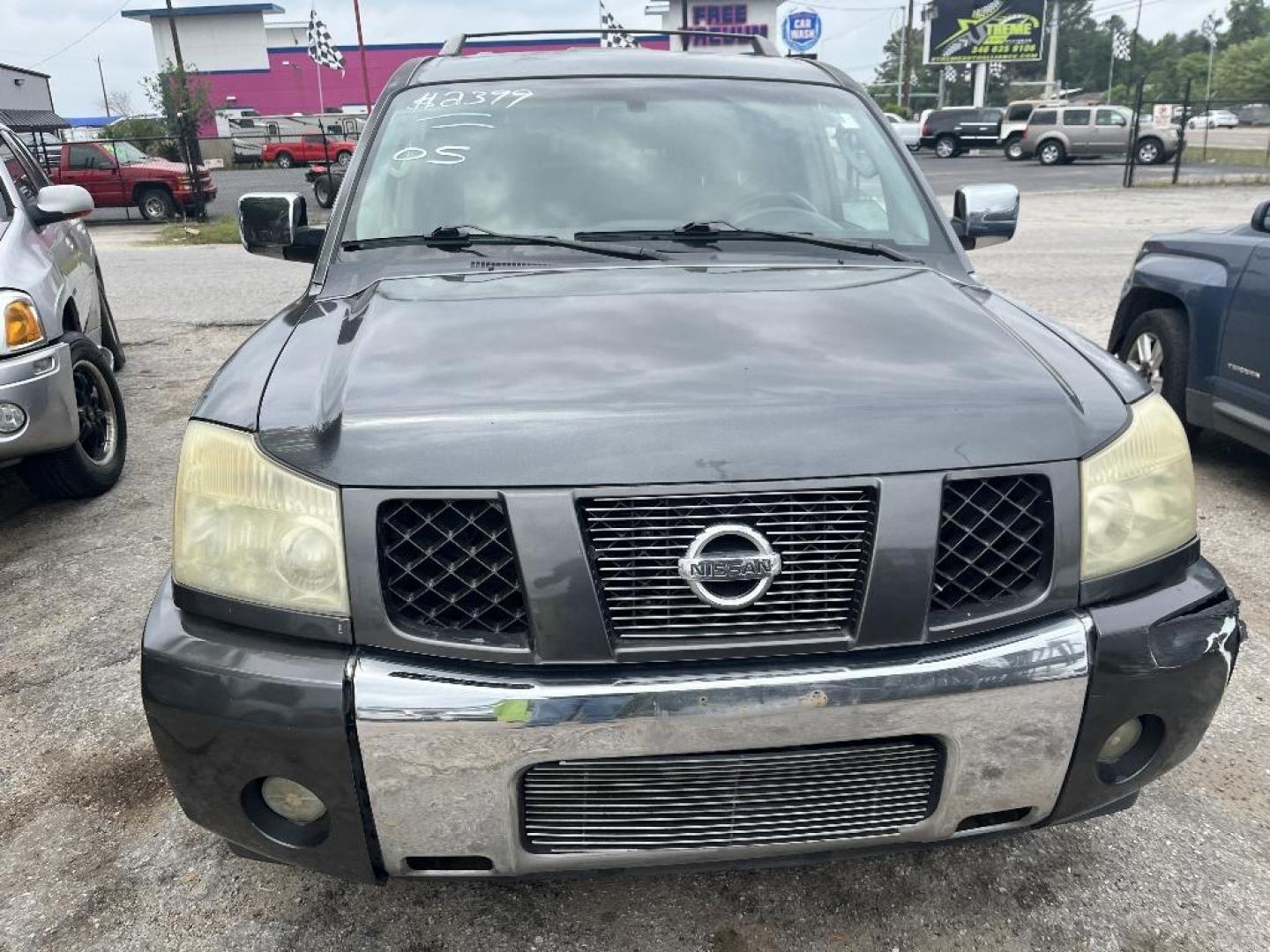 2005 GRAY NISSAN ARMADA SE 2WD (5N1AA08A45N) with an 5.6L V8 DOHC 32V engine, AUTOMATIC transmission, located at 2303 West Mt. Houston, Houston, 77038, (281) 507-3956, 29.771597, -95.339569 - Photo#1