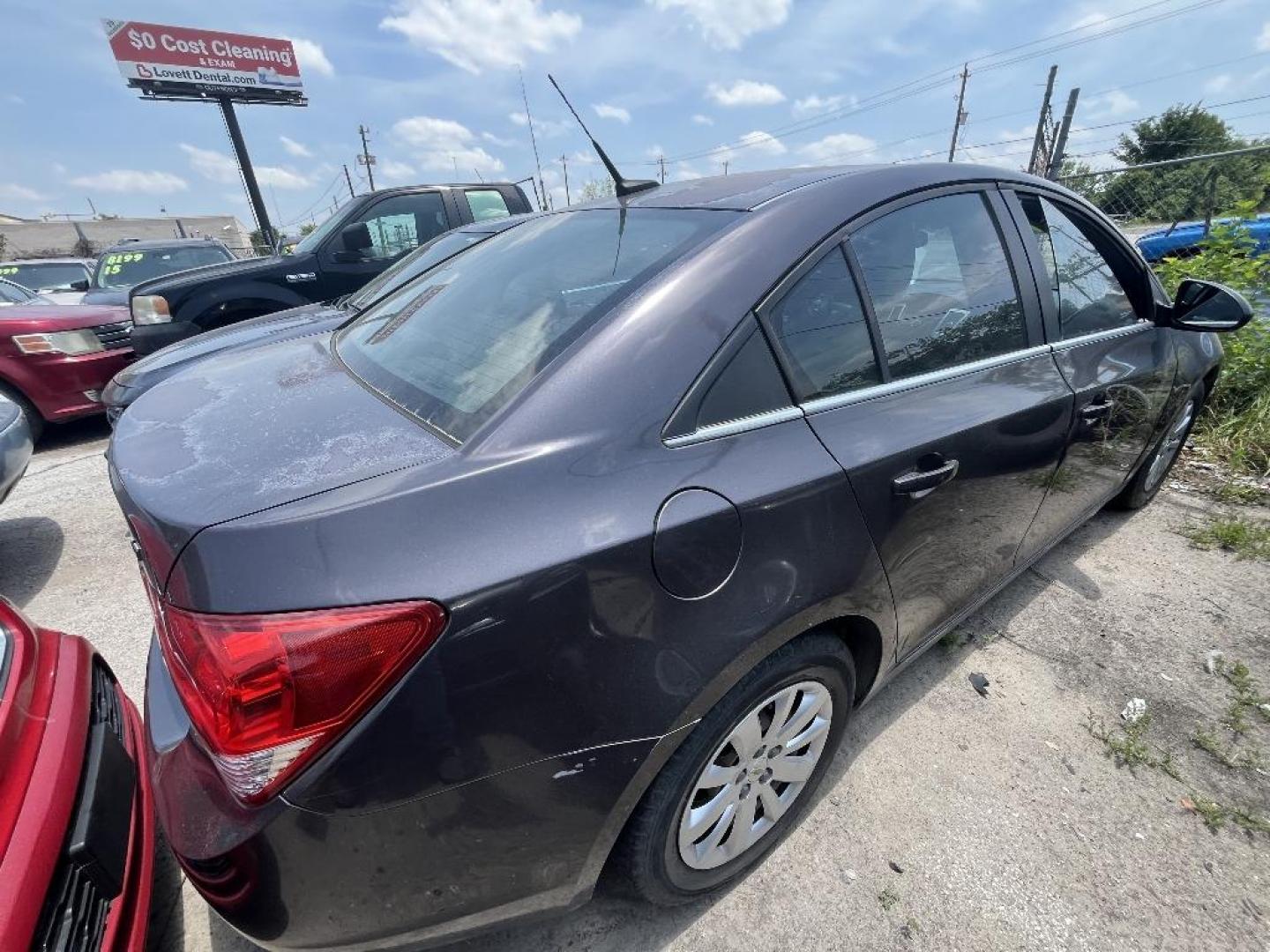 2011 BLACK CHEVROLET CRUZE 1LT (1G1PF5S97B7) with an 1.4L L4 DOHC 16V TURBO engine, AUTOMATIC transmission, located at 2303 West Mt. Houston, Houston, 77038, (281) 507-3956, 29.771597, -95.339569 - Photo#4