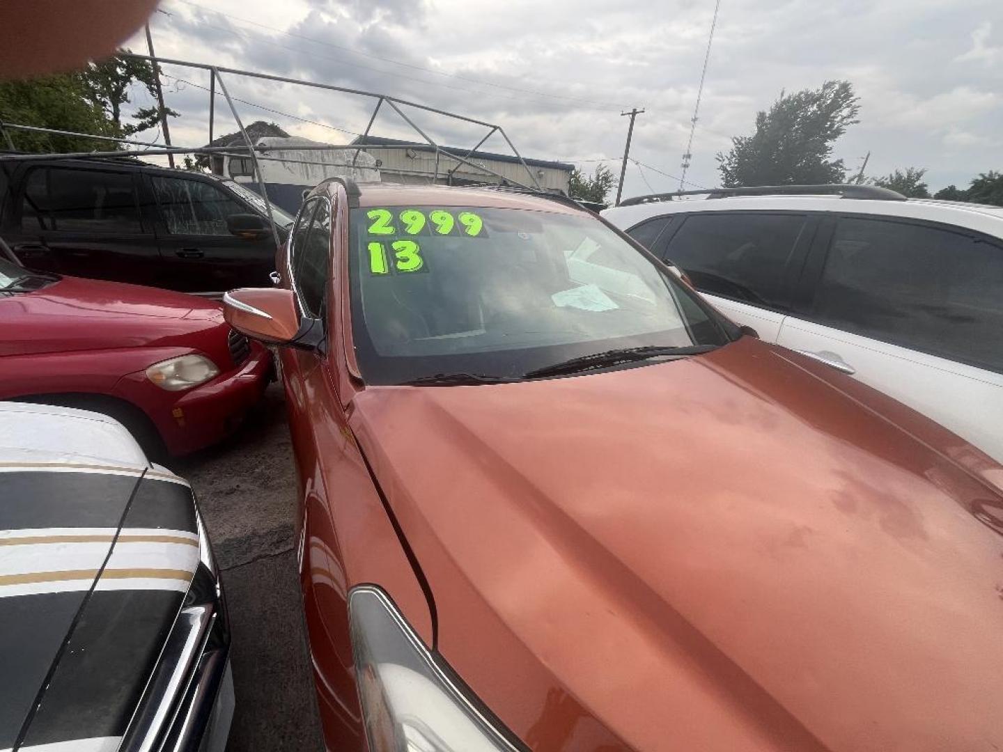 2013 ORANGE HYUNDAI SANTA FE Sport 2.4 FWD (5XYZU3LB7DG) with an 2.4L L4 DOHC 16V engine, AUTOMATIC transmission, located at 2303 West Mt. Houston, Houston, 77038, (281) 507-3956, 29.771597, -95.339569 - Photo#1