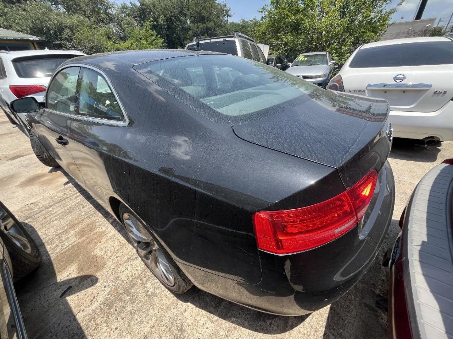 2013 BLACK AUDI A5 Coupe 2.0T quattro Tiptronic (WAULFAFRXDA) with an 2.0L L4 DOHC 16V TURBO engine, AUTOMATIC transmission, located at 2303 West Mt. Houston, Houston, 77038, (281) 507-3956, 29.771597, -95.339569 - Photo#1