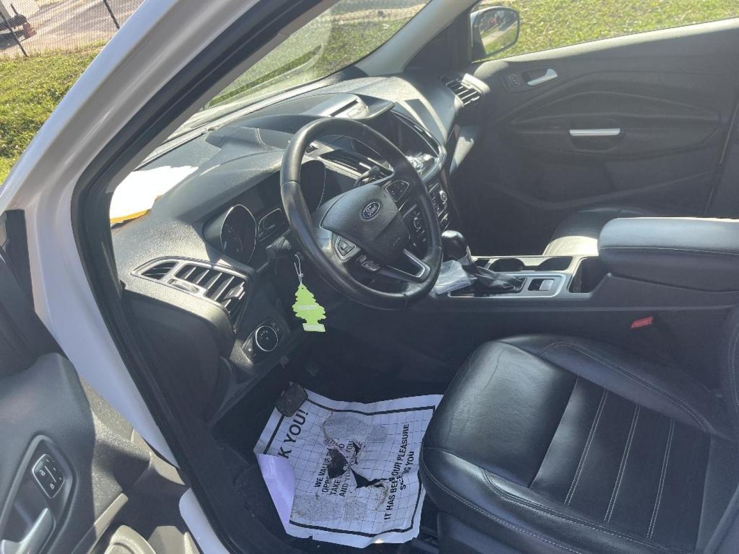 2017 WHITE FORD ESCAPE Titanium FWD (1FMCU0JD5HU) with an 1.5L L4 DOHC 16V engine, AUTOMATIC transmission, located at 2303 West Mt. Houston, Houston, 77038, (281) 507-3956, 29.771597, -95.339569 - Photo#2