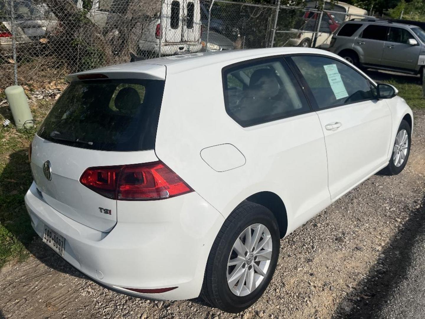 2015 WHITE VOLKSWAGEN GOLF TSI S 6A (3VW917AU5FM) with an 1.8L L4 DOHC 16V engine, AUTOMATIC transmission, located at 2303 West Mt. Houston, Houston, 77038, (281) 507-3956, 29.771597, -95.339569 - Photo#1