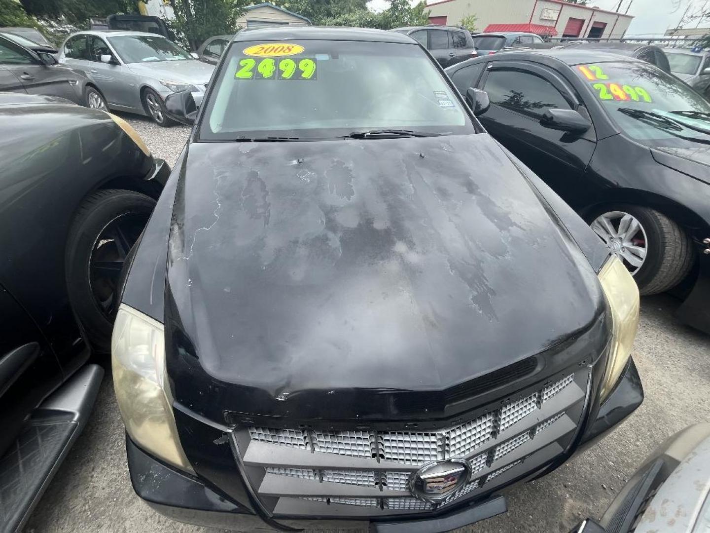 2008 BLACK CADILLAC CTS 3.6L SFI (1G6DF577580) with an 3.6L V6 DOHC 24V engine, AUTOMATIC transmission, located at 2303 West Mt. Houston, Houston, 77038, (281) 507-3956, 29.771597, -95.339569 - Photo#0