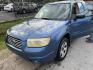 2007 BLUE SUBARU FORESTER 2.5X (JF1SG636X7H) with an 2.5L H4 SOHC 16V engine, AUTOMATIC transmission, located at 2303 West Mt. Houston, Houston, 77038, (281) 507-3956, 29.771597, -95.339569 - Photo#0