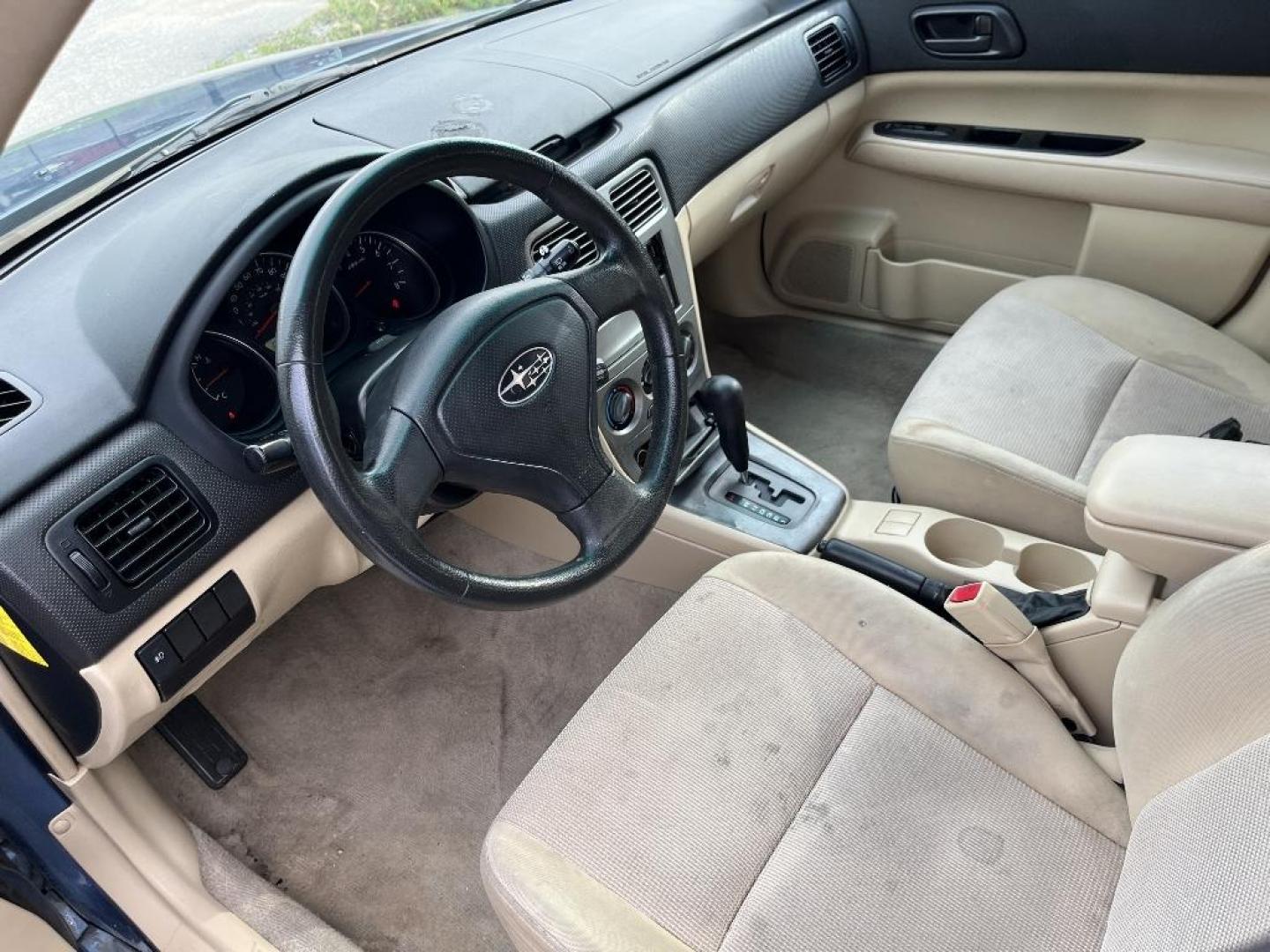 2007 BLUE SUBARU FORESTER 2.5X (JF1SG636X7H) with an 2.5L H4 SOHC 16V engine, AUTOMATIC transmission, located at 2303 West Mt. Houston, Houston, 77038, (281) 507-3956, 29.771597, -95.339569 - Photo#4