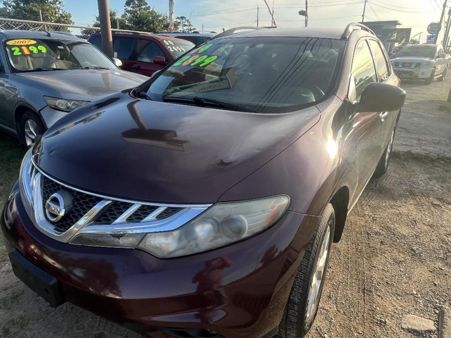 2014 MAROON NISSAN MURANO S (JN8AZ1MU7EW) with an 3.5L V6 DOHC 24V engine, AUTOMATIC transmission, located at 2303 West Mt. Houston, Houston, 77038, (281) 507-3956, 29.771597, -95.339569 - Photo#0