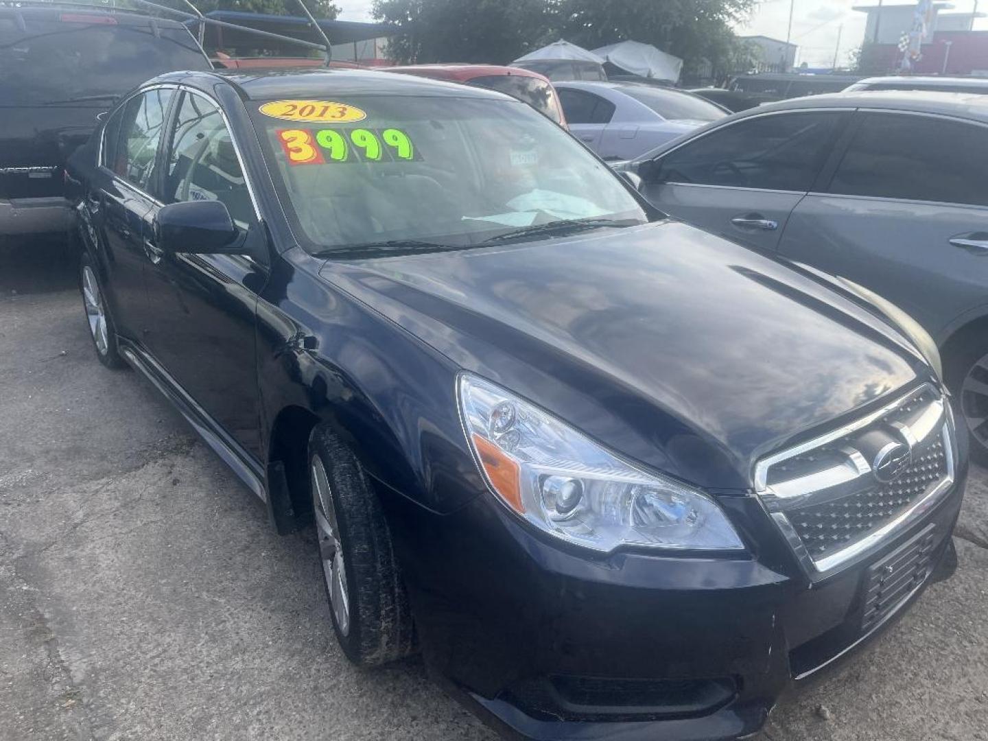 2013 BLUE SUBARU LEGACY 2.5i Premium (4S3BMBC61D3) with an 2.5L H4 SOHC 16V engine, AUTOMATIC transmission, located at 2303 West Mt. Houston, Houston, 77038, (281) 507-3956, 29.771597, -95.339569 - Photo#2