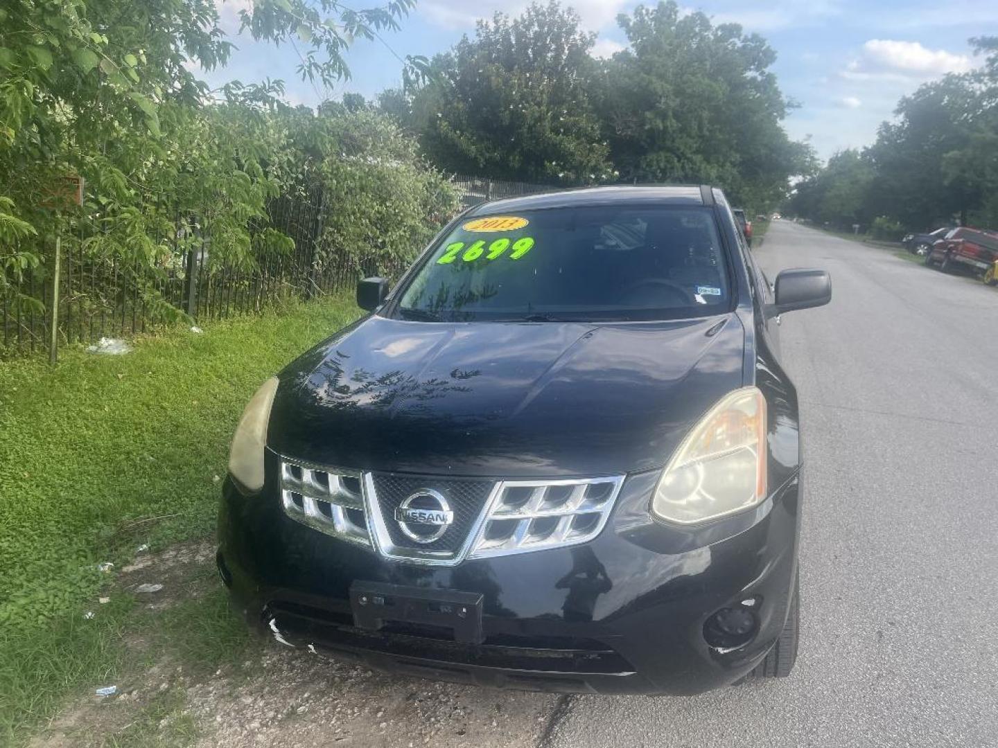 2013 BLACK NISSAN ROGUE S 2WD (JN8AS5MT9DW) with an 2.5L L4 DOHC 16V engine, AUTOMATIC transmission, located at 2303 West Mt. Houston, Houston, 77038, (281) 507-3956, 29.771597, -95.339569 - Photo#0