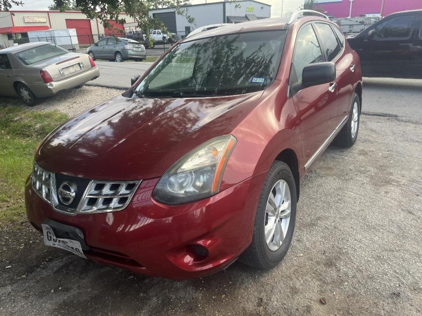 2015 RED NISSAN ROGUE SELECT S 2WD (JN8AS5MT1FW) with an 2.5L L4 DOHC 16V engine, AUTOMATIC transmission, located at 2303 West Mt. Houston, Houston, 77038, (281) 507-3956, 29.771597, -95.339569 - Photo#0