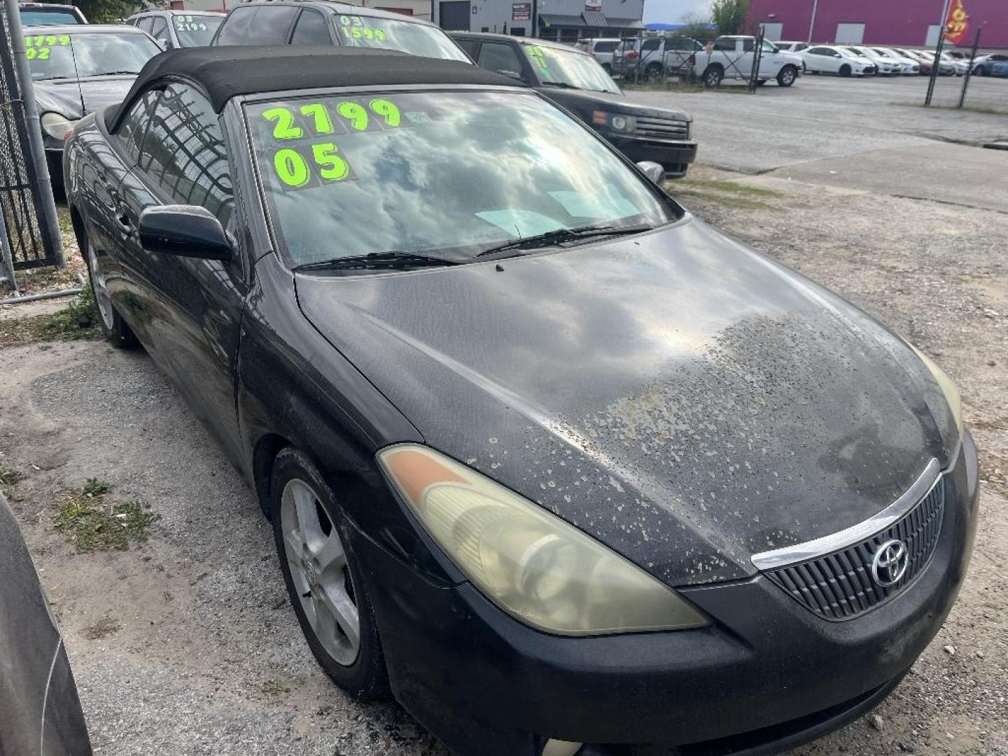 2005 BLACK TOYOTA CAMRY SOLARA SE Convertible (4T1FA38P55U) with an 3.3L V6 DOHC 24V engine, AUTOMATIC transmission, located at 2303 West Mt. Houston, Houston, 77038, (281) 507-3956, 29.771597, -95.339569 - Photo#1