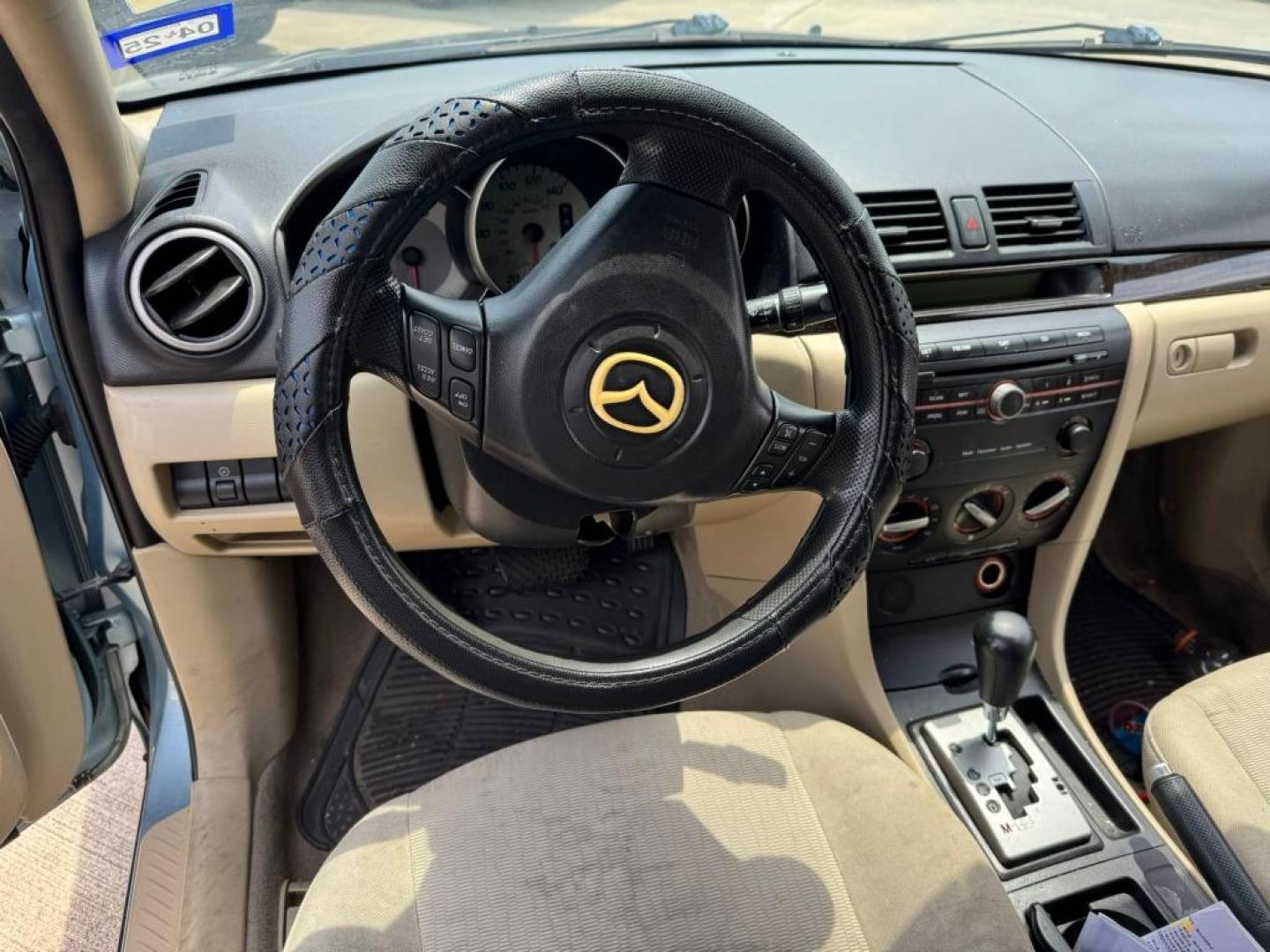 2007 BLUE MAZDA MAZDA3 i Sport 4-Door (JM1BK32F171) with an 2.0L L4 DOHC 16V engine, AUTOMATIC transmission, located at 2303 West Mt. Houston, Houston, 77038, (281) 507-3956, 29.771597, -95.339569 - Photo#1