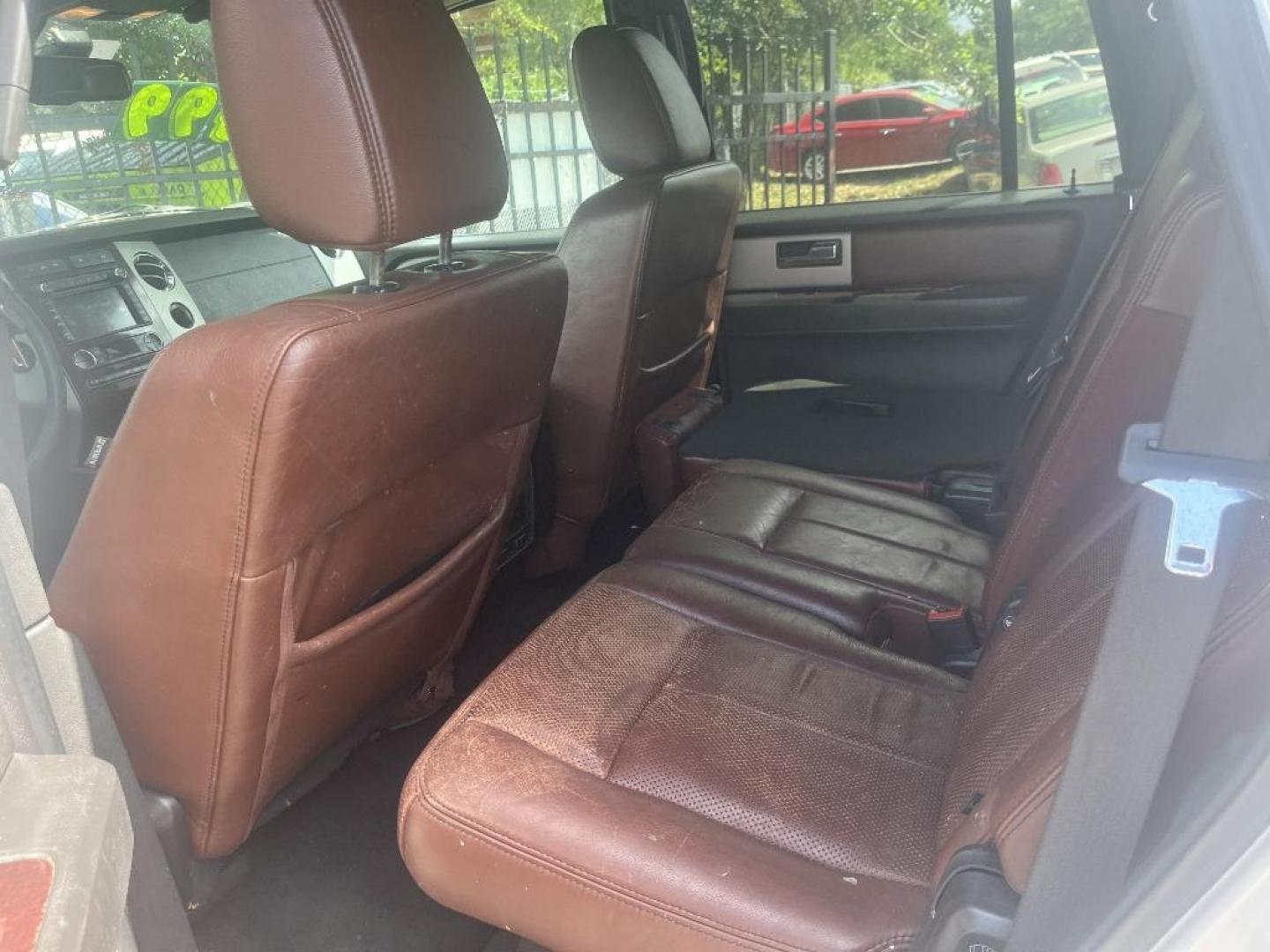 2012 WHITE FORD EXPEDITION King Ranch 4WD (1FMJU1J51CE) with an 5.4L V8 SOHC 16V FFV engine, AUTOMATIC transmission, located at 2303 West Mt. Houston, Houston, 77038, (281) 507-3956, 29.771597, -95.339569 - Photo#3