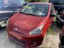 2014 RED MITSUBISHI MIRAGE DE (ML32A4HJ2EH) with an 1.2L L3 DOHC engine, AUTOMATIC transmission, located at 2303 West Mt. Houston, Houston, 77038, (281) 507-3956, 29.771597, -95.339569 - Photo#3