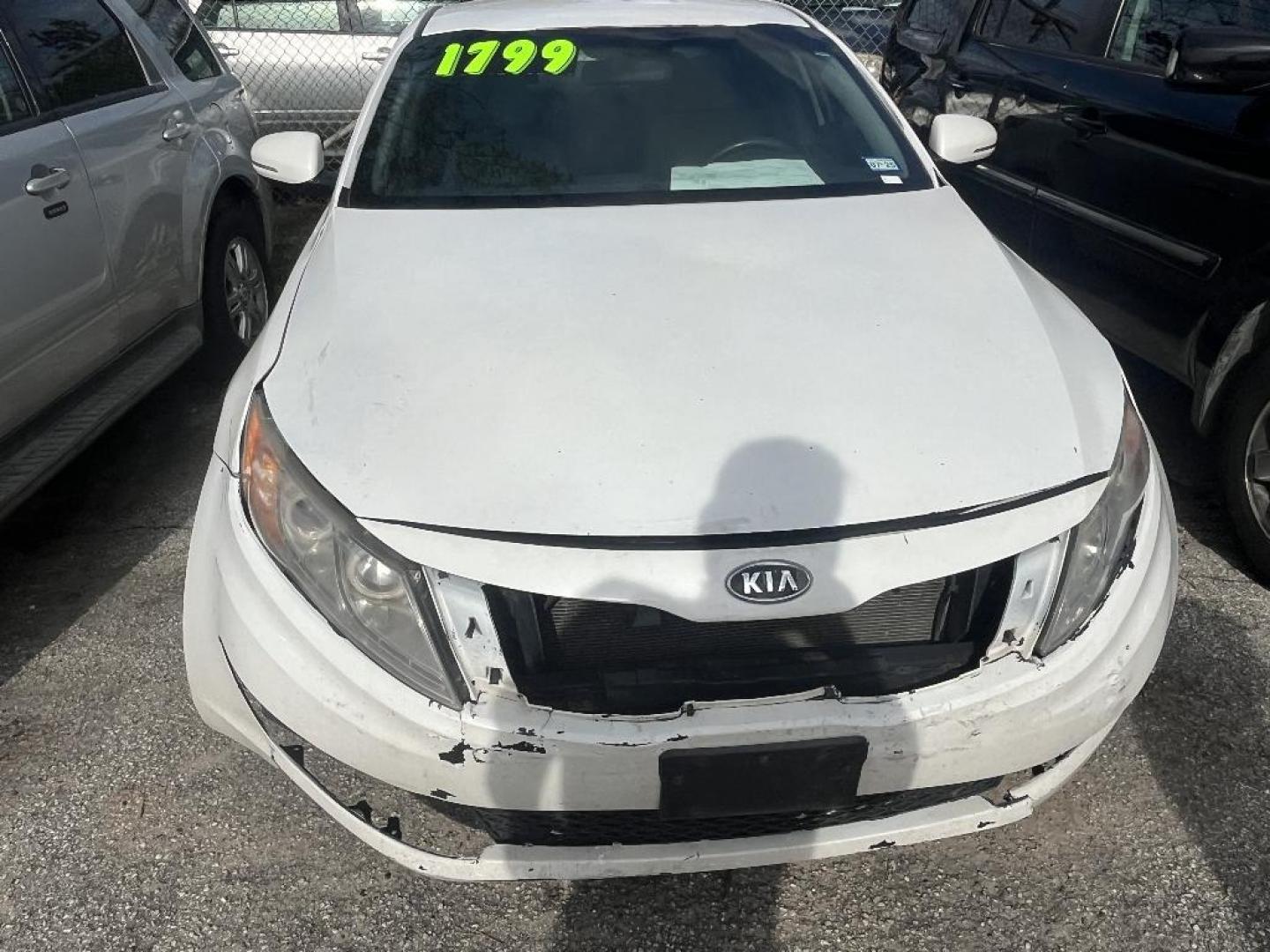 2011 WHITE KIA OPTIMA LX AT (KNAGM4A71B5) with an 2.4L L4 DOHC 16V engine, AUTOMATIC transmission, located at 2303 West Mt. Houston, Houston, 77038, (281) 507-3956, 29.771597, -95.339569 - Photo#1