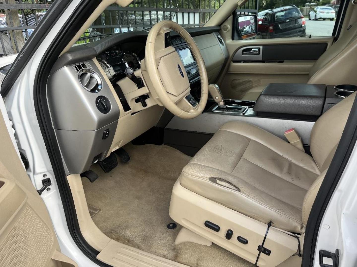 2012 WHITE FORD EXPEDITION EL King Ranch 2WD (1FMJK1H58CE) with an 5.4L V8 SOHC 16V FFV engine, AUTOMATIC transmission, located at 2303 West Mt. Houston, Houston, 77038, (281) 507-3956, 29.771597, -95.339569 - Photo#1