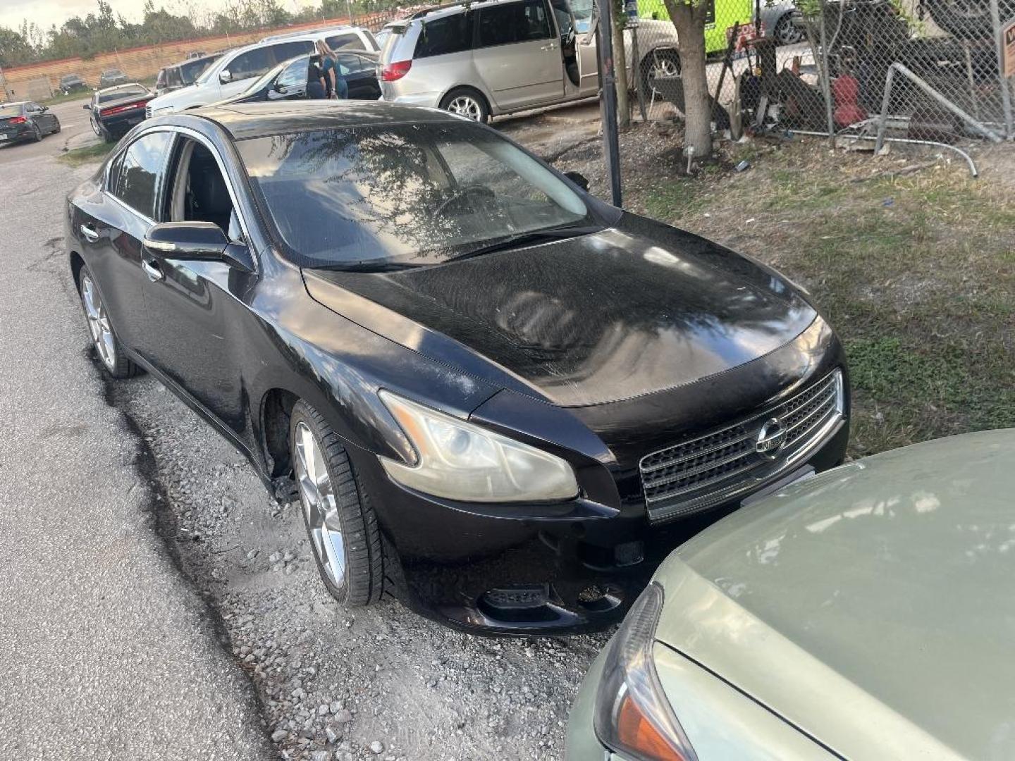 2010 BLACK NISSAN MAXIMA SV (1N4AA5APXAC) with an 3.5L V6 DOHC 24V engine, AUTOMATIC transmission, located at 2303 West Mt. Houston, Houston, 77038, (281) 507-3956, 29.771597, -95.339569 - Photo#0