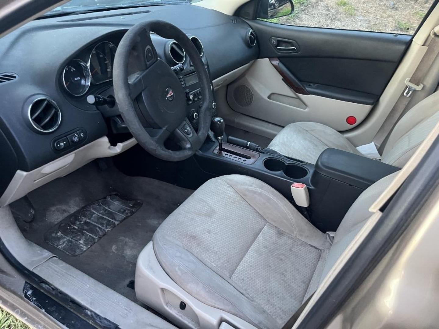 2005 BROWN PONTIAC G6 Base (1G2ZG528X54) with an 3.5L V6 OHV 12V engine, AUTOMATIC transmission, located at 2303 West Mt. Houston, Houston, 77038, (281) 507-3956, 29.771597, -95.339569 - Photo#2