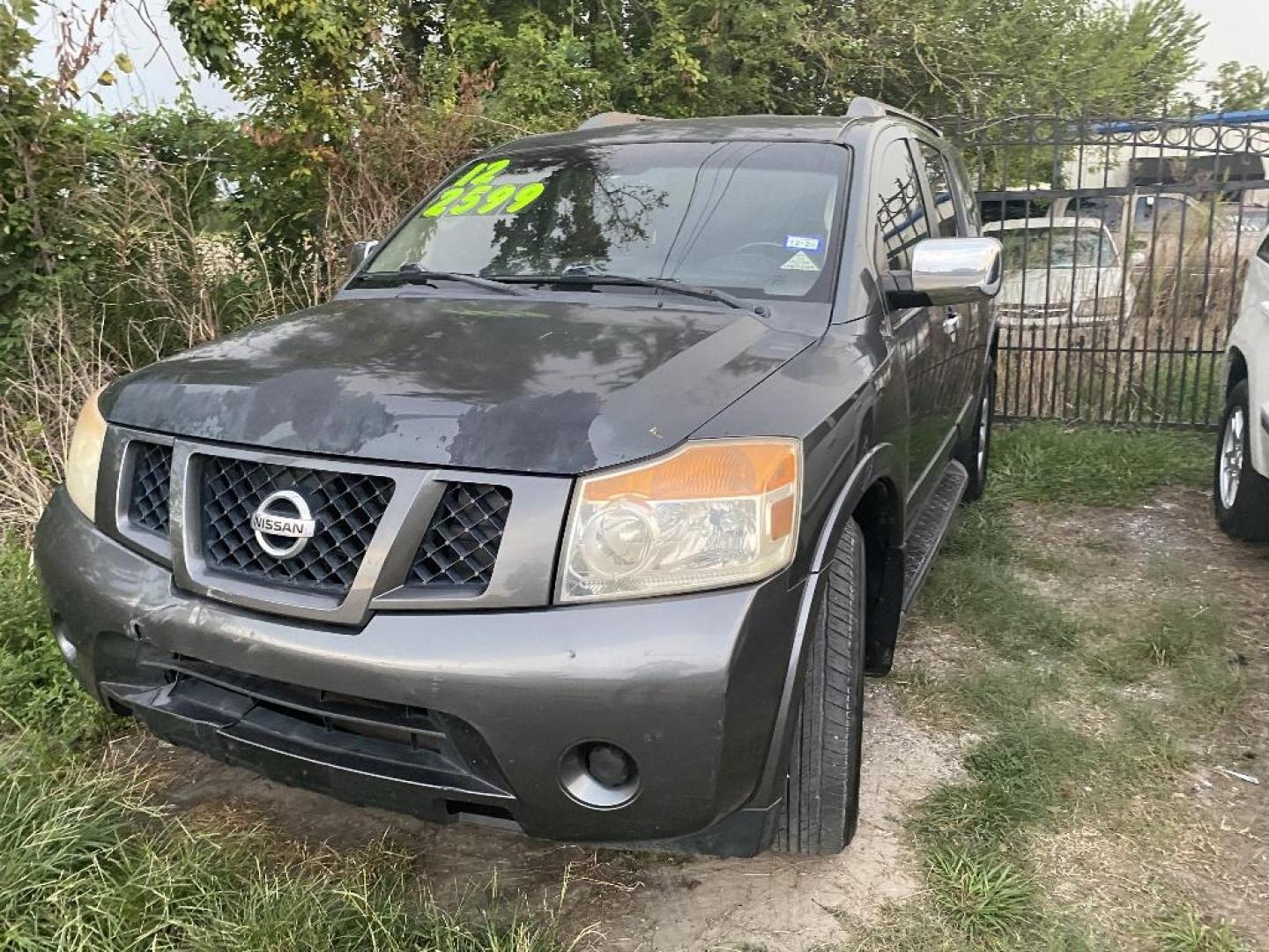 2012 GRAY NISSAN ARMADA SL 2WD (5N1BA0ND2CN) with an 5.6L V8 DOHC 32V FFV engine, AUTOMATIC transmission, located at 2303 West Mt. Houston, Houston, 77038, (281) 507-3956, 29.771597, -95.339569 - Photo#3