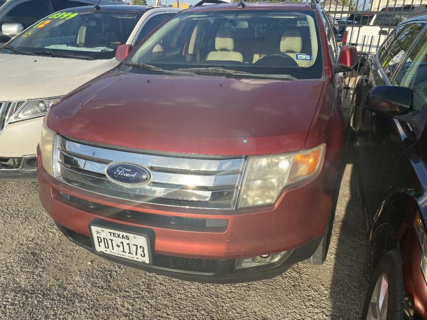 2009 RED FORD EDGE SEL FWD (2FMDK38C29B) with an 3.5L V6 DOHC 24V engine, AUTOMATIC transmission, located at 2303 West Mt. Houston, Houston, 77038, (281) 507-3956, 29.771597, -95.339569 - Photo#0