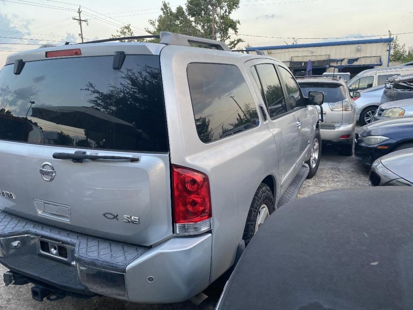 2007 GRAY NISSAN ARMADA LE 2WD (5N1BA08A57N) with an 5.6L V8 DOHC 32V FFV engine, AUTOMATIC transmission, located at 2303 West Mt. Houston, Houston, 77038, (281) 507-3956, 29.771597, -95.339569 - Photo#3
