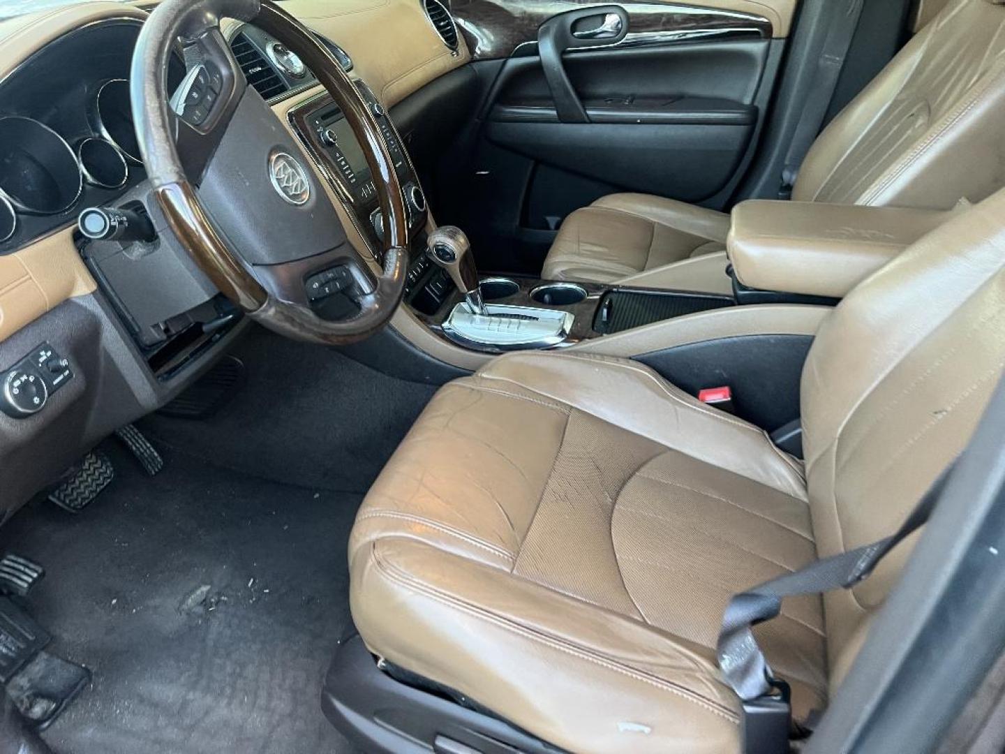 2015 BROWN BUICK ENCLAVE Leather FWD (5GAKRBKD0FJ) with an 3.6L V6 DOHC 24V engine, AUTOMATIC transmission, located at 2303 West Mt. Houston, Houston, 77038, (281) 507-3956, 29.771597, -95.339569 - Photo#1