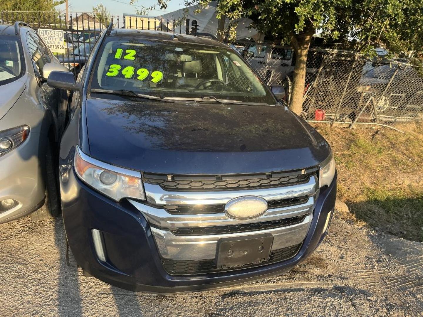 2012 BLUE FORD EDGE SEL FWD (2FMDK3JC1CB) with an 3.5L V6 DOHC 24V engine, AUTOMATIC transmission, located at 2303 West Mt. Houston, Houston, 77038, (281) 507-3956, 29.771597, -95.339569 - Photo#0