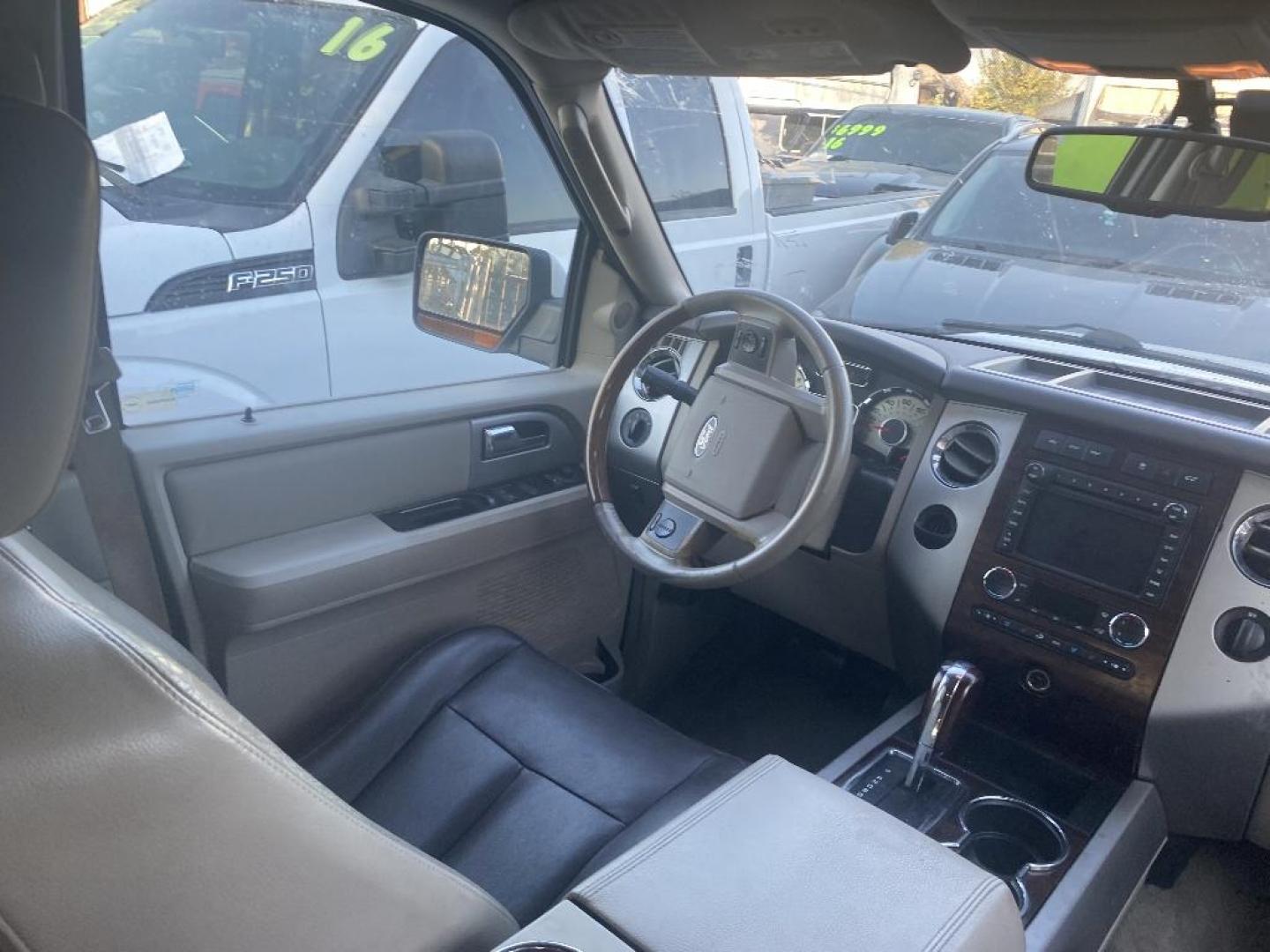 2010 WHITE FORD EXPEDITION EL Limited 2WD (1FMJK1K5XAE) with an 5.4L V8 SOHC 16V FFV engine, AUTOMATIC transmission, located at 2303 West Mt. Houston, Houston, 77038, (281) 507-3956, 29.771597, -95.339569 - Photo#2