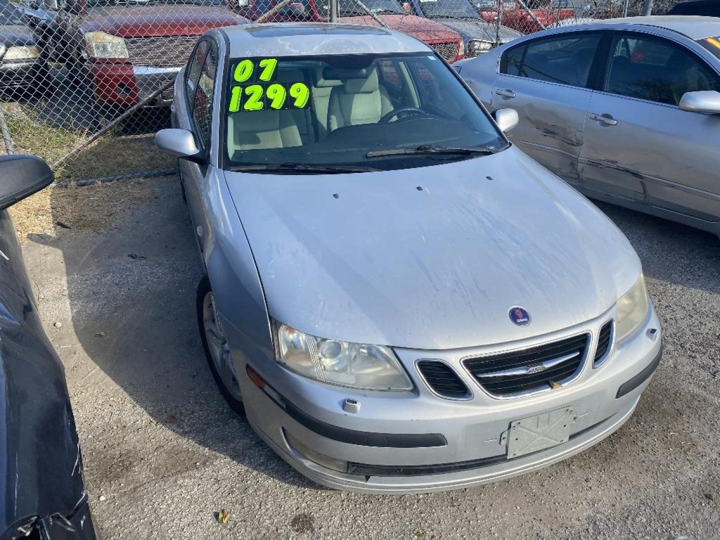 2007 GRAY SAAB 9-3 2.0T (YS3FD46YX71) with an 2.0L L4 DOHC 16V TURBO engine, MANUAL transmission, located at 2303 West Mt. Houston, Houston, 77038, (281) 507-3956, 29.771597, -95.339569 - Photo#0