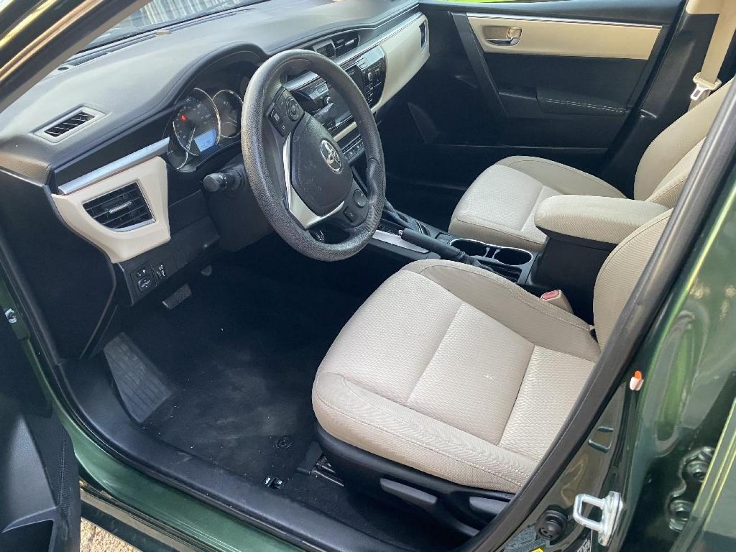 2014 GREEN TOYOTA COROLLA LE CVT (5YFBURHEXEP) with an 1.8L L4 DOHC 16V engine, AUTOMATIC transmission, located at 2303 West Mt. Houston, Houston, 77038, (281) 507-3956, 29.771597, -95.339569 - Photo#1