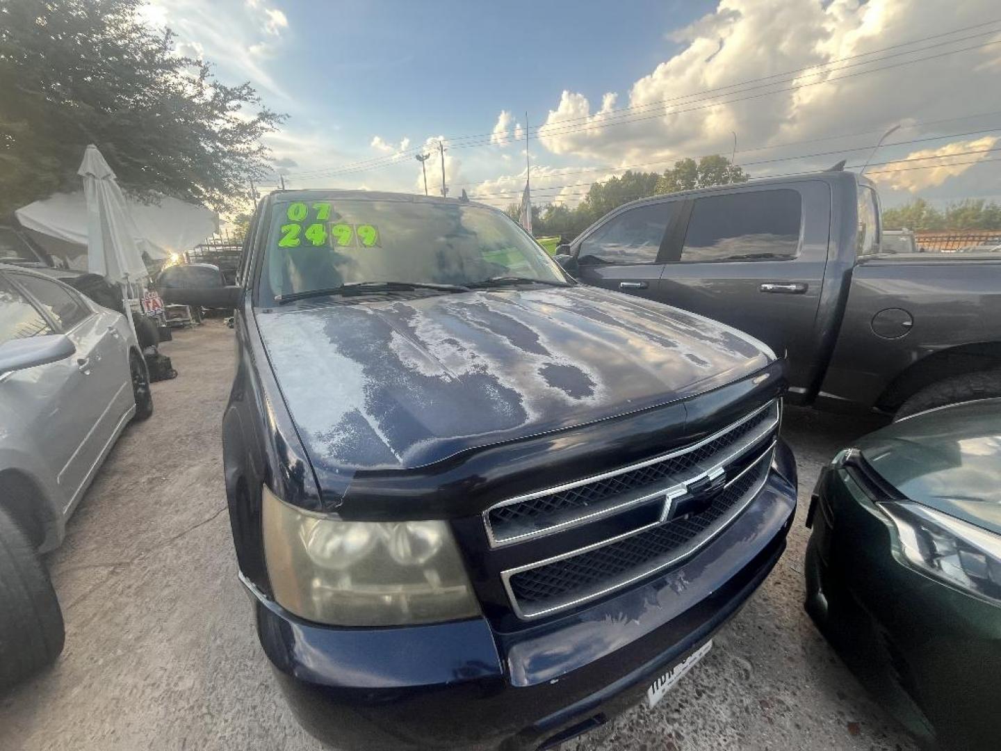 2007 BLACK CHEVROLET TAHOE LS 2WD (1GNFC13J77J) with an 5.3L V8 OHV 16V engine, AUTOMATIC transmission, located at 2303 West Mt. Houston, Houston, 77038, (281) 507-3956, 29.771597, -95.339569 - Photo#0