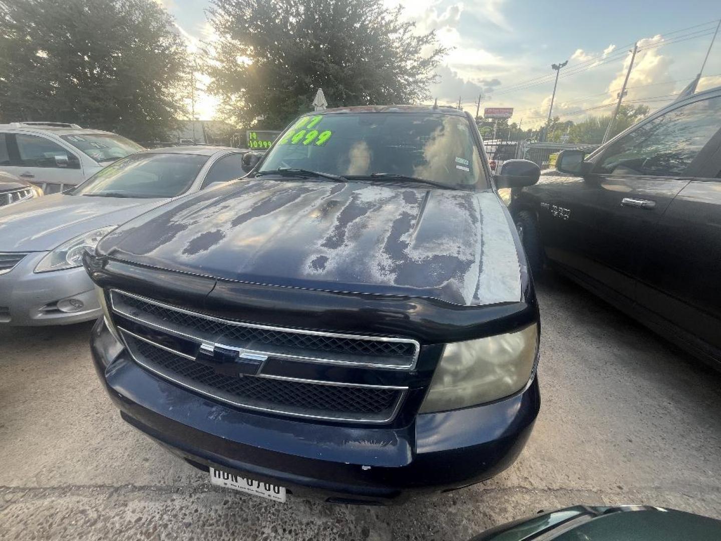 2007 BLACK CHEVROLET TAHOE LS 2WD (1GNFC13J77J) with an 5.3L V8 OHV 16V engine, AUTOMATIC transmission, located at 2303 West Mt. Houston, Houston, 77038, (281) 507-3956, 29.771597, -95.339569 - Photo#2